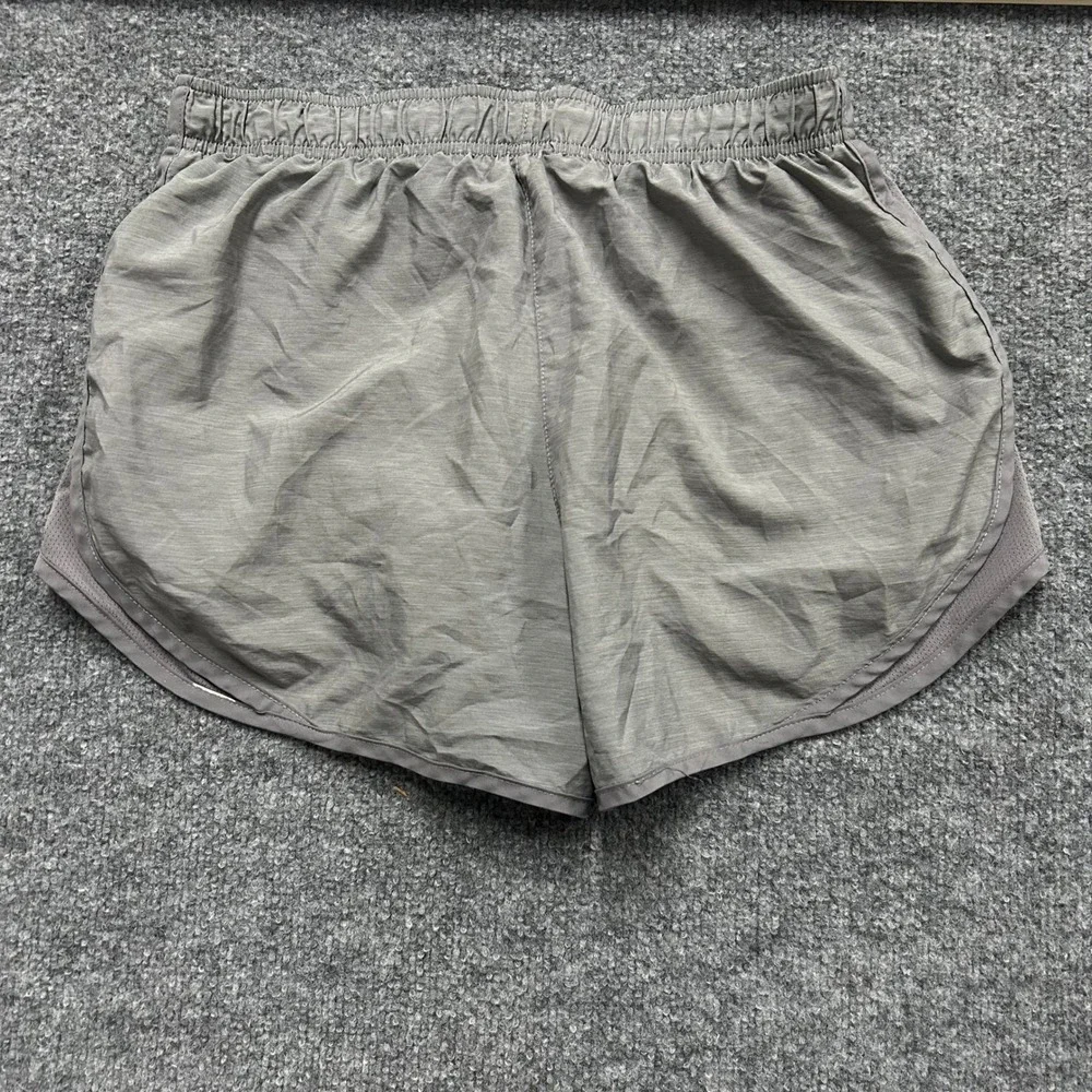 Nike Shorts Womens Size M Gray Dri-Fit Running Athletic Mesh Breathable Workout